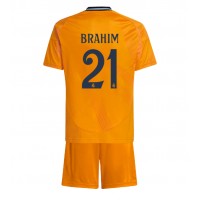 Echipament fotbal Real Madrid Brahim Diaz #21 Tricou Deplasare 2024-25 pentru copii maneca scurta (+ Pantaloni scurti)